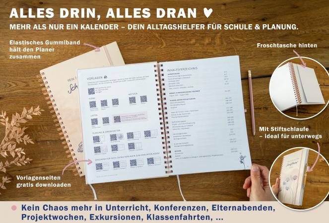 Terminkalender 2025 2026 für Lehrerinnen & Lehrer für die Unterrichtsplanung