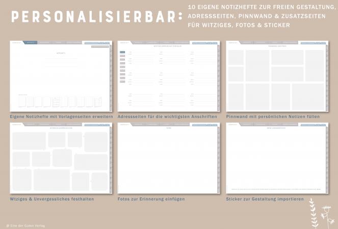 Digitaler Lehrerkalender für Schuljahr 2023 2024 zum Download, individuell gestaltbar, mit Stundenplan, Klassenlisten, Kontaktlisten, Klassenarbeiten Planung, Vertretungsstunden, u.v.m.