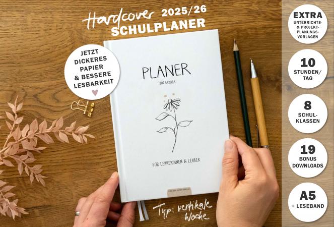 Terminkalender 2025 2026 für Lehrerinnen & Lehrer für die Unterrichtsplanung