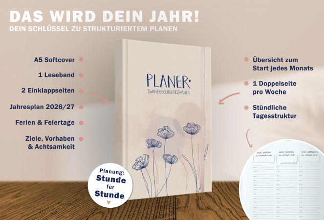 A5 Terminkalender 2026 mit 12 Monatsübersicht Seiten & blanko Seiten gepunktet für Skizzen, Doodles, Bullet Journaling