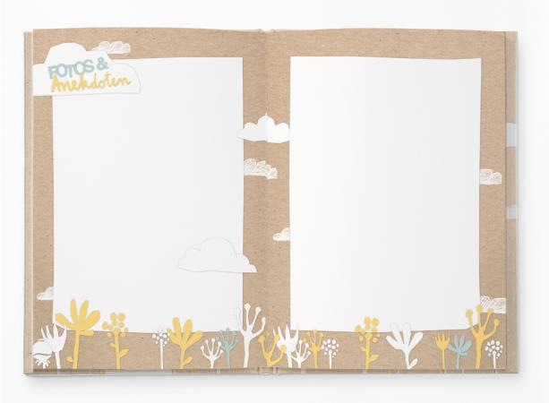Baby Diary für Mädchen und Jungen im Vintage Design