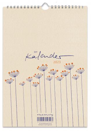 Bastelkalender 2023 inkl. Feiertagen und Monatsübersicht