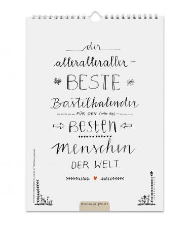 Bastelkalender immerwährend inkl. Feiertagen und Monatsübersicht 2021 & 2022