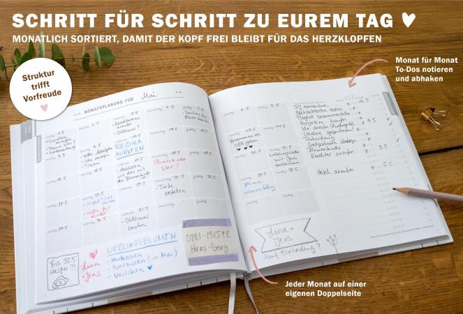 Hochzeitsplaner mit detailliertem Zeitplan