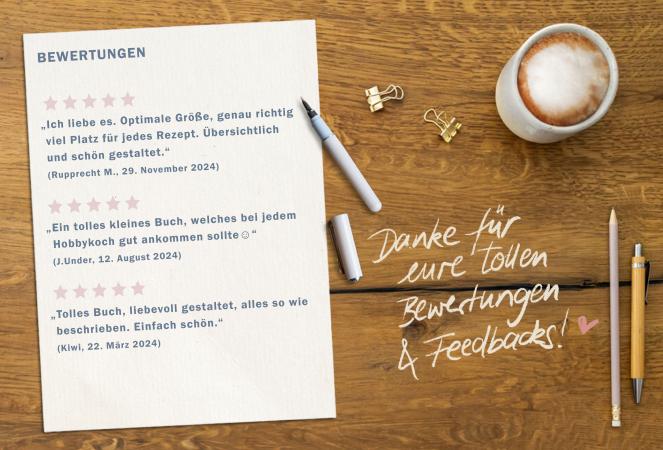 Individuelles Kochbuch zum selbst ausfüllen