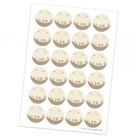Blanko Sticker zum Basteln, Dekorieren und Verpacken