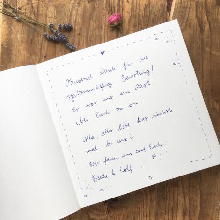 Hochzeitsgästebuch Gästebuch  Konfirmation weiß rosa