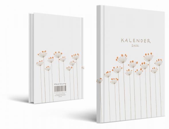 A5 Terminkalender 2022 mit blanko Seiten liniert für To-Do & Check-Listen zum Abhaken