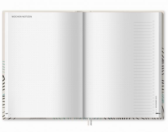 Lehrerkalender für Schuljahr 2023 2024, creme schwarz mint, mit Stundenplan, Klassenlisten, Kontaktlisten, Klassenarbeiten Planung, Vertretungsstunden, u.v.m.