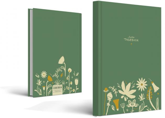 Tagebuch hübsches Blumen Design