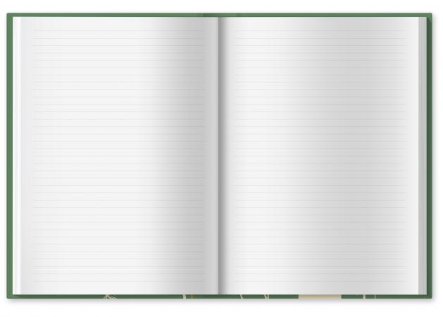 Blanko Tagebuch mit Linien