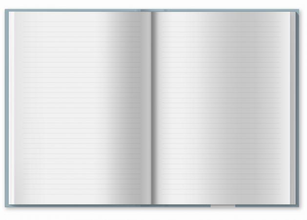 Blanko Tagebuch mit Linien