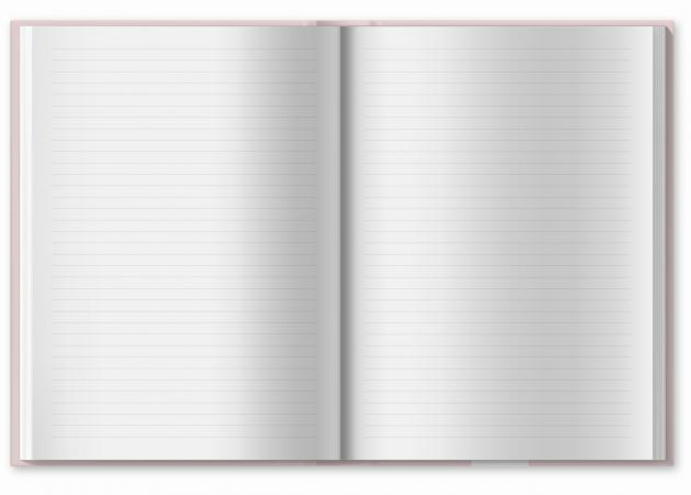 Blanko Tagebuch mit Linien