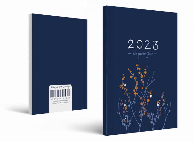 A6 Terminkalender 2023 mit blanko Seiten liniert für To-Do & Check-Listen zum Abhaken