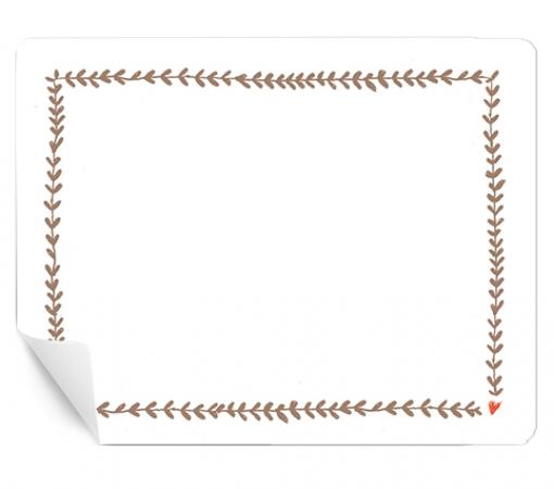 15 freitext Etiketten zum selbst beschriften, Beige Weiß