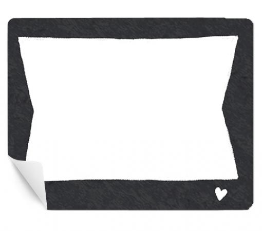 15 Freitext Aufkleber | eckige Etiketten selbstklebend zum selbst beschriften | für Hochzeit, Marmelade & Geschenke | Schwarz Weiß mit Wimpel| Retro Design