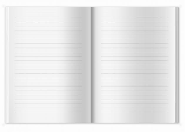 Blanko Tagebuch mit Linien, Taupe