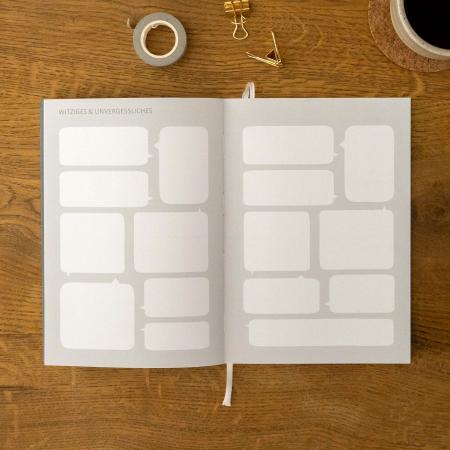 A5 Terminkalender - Kalender ohne Jahr | Wochenplaner und Notizbuch für mehr Achtsamkeit | Softcover Taschenkalender & Terminplaner | Grau Rosa mit Blumen