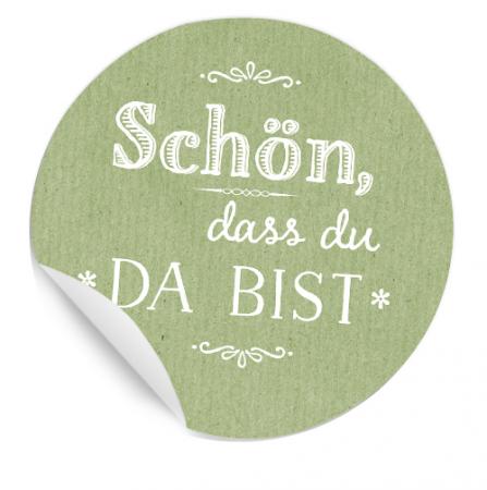 grün gastgeschenk aufkleber tischdeko hochzeit