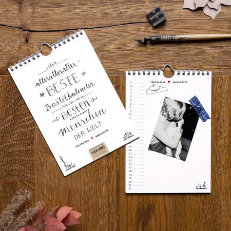 Bastelkalender immerwährend im A4 Format, minimalistisches Design mit viel Platz für eure Fotos und kreativen Ideen