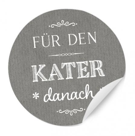 Gastgeschenk Sticker Hochzeit Creme Party Survival Pack grau anthrazit chic edel