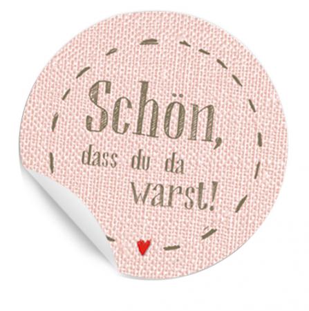 Aufkleber für Gastgeschenk zur Hochzeit oder Geburtstag