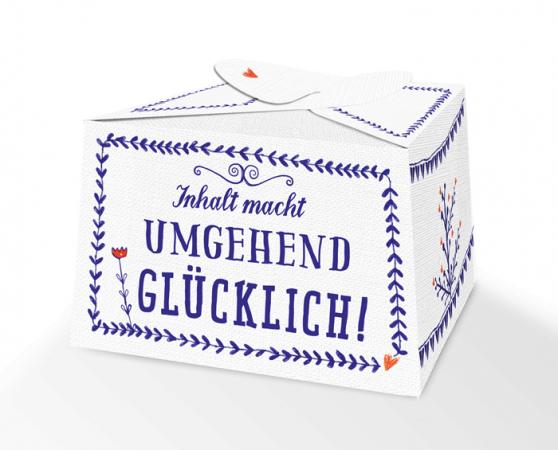 pralinenschachtel schachtel blau weiß floral box geschenk