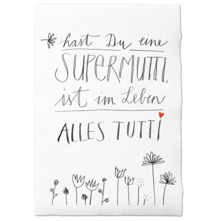 Schöner Kalligrafie Druck als Wanddeko in schlichtem Design für Muttis