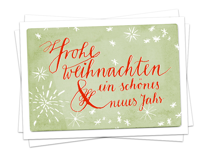 Postkarte FrÃ¶hliche Weihnachten GruÃŸkarte.