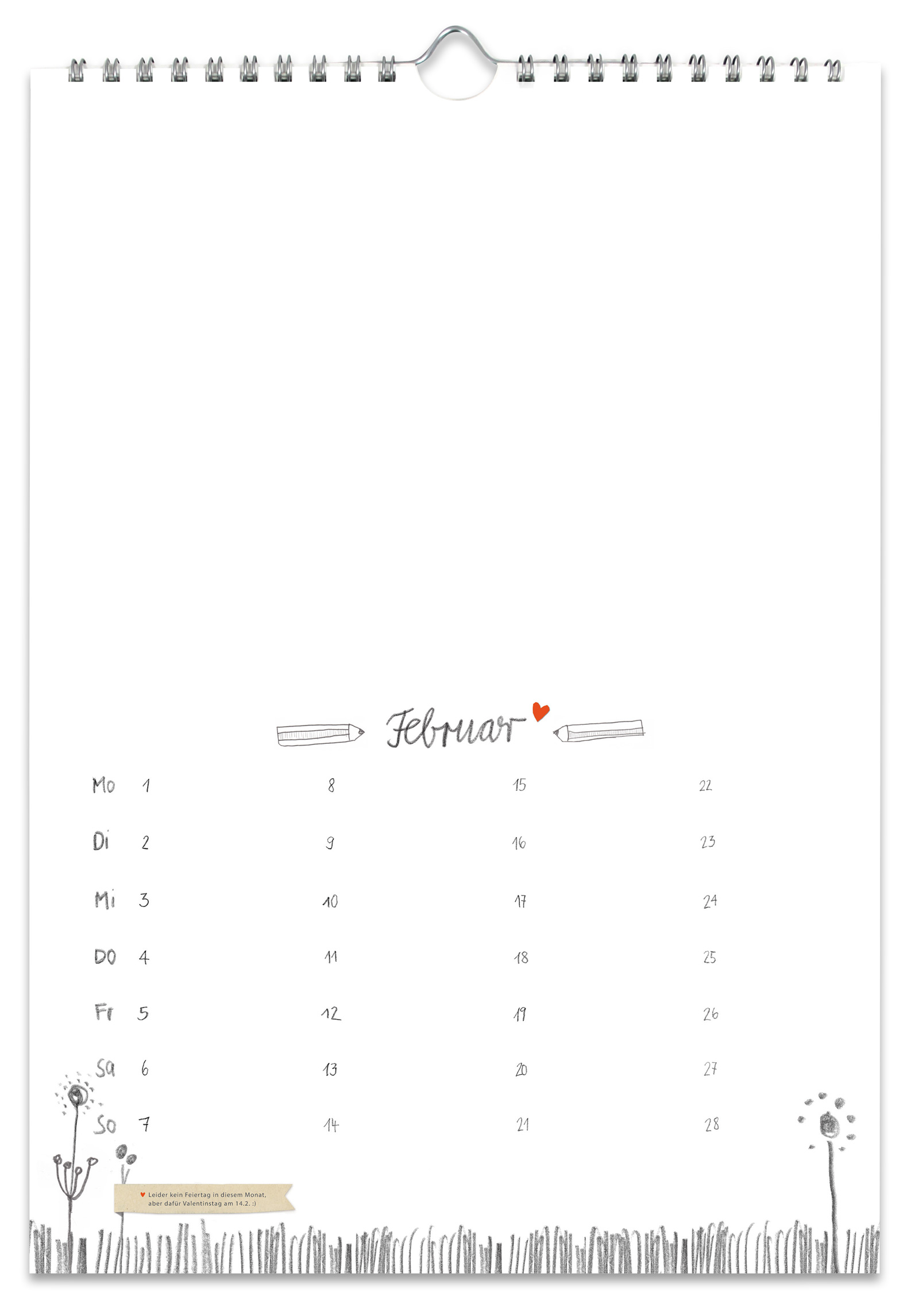 Bastelkalender 21 Grau Weiss Handlettering Design Mit Blumen Eine Der Guten