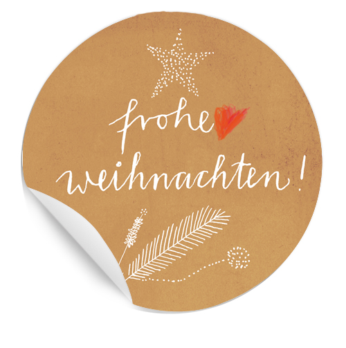 24 Selbstklebende Weihnachtsetiketten Frohe Weihnachten In Edlem Kupfer Mit Herz Matte Papieraufkleber Fur Schon Verpackte Weihnachtsgeschenke Eine Der Guten