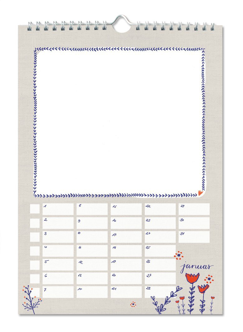 Bastelkalender Fotokalender Kreativkalender Geburtstagskalender Immerwahrend Holland Design Blau Weiss Rot Beige Mit Blumen Ubersicht 21 Eine Der Guten