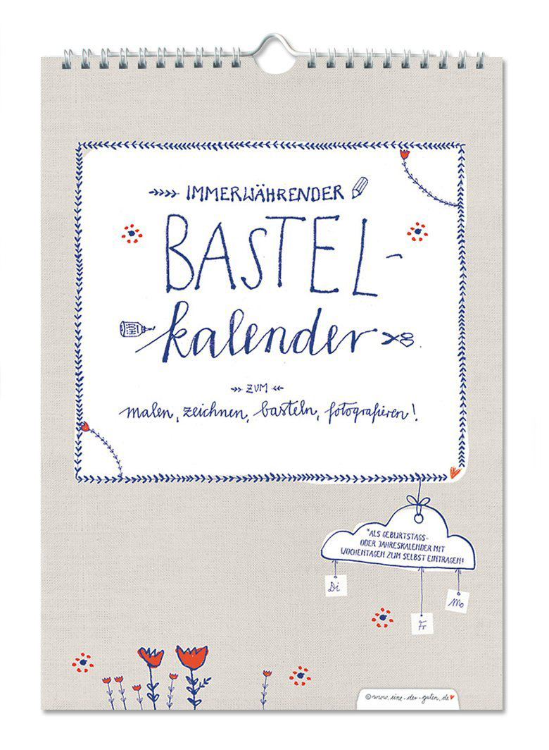 Bastelkalender Fotokalender Kreativkalender Geburtstagskalender Immerwahrend Holland Design Blau Weiss Rot Beige Mit Blumen Ubersicht 21 Eine Der Guten