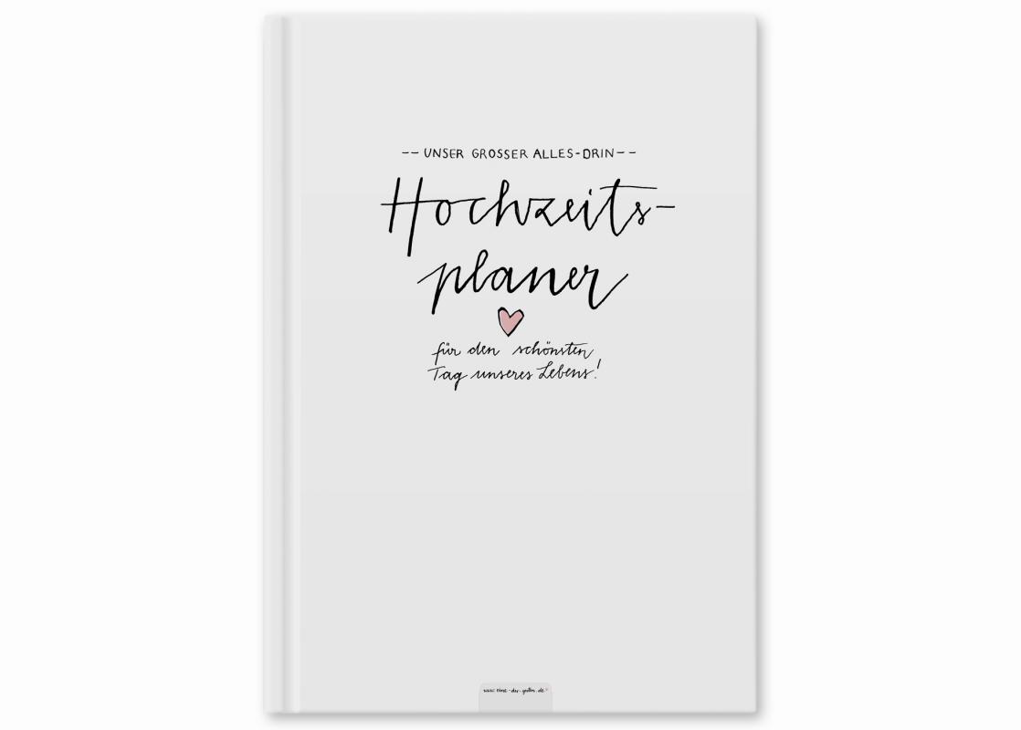 Hochzeitplaner & Notizbuch  mit vielen Checklisten und Zeitplan