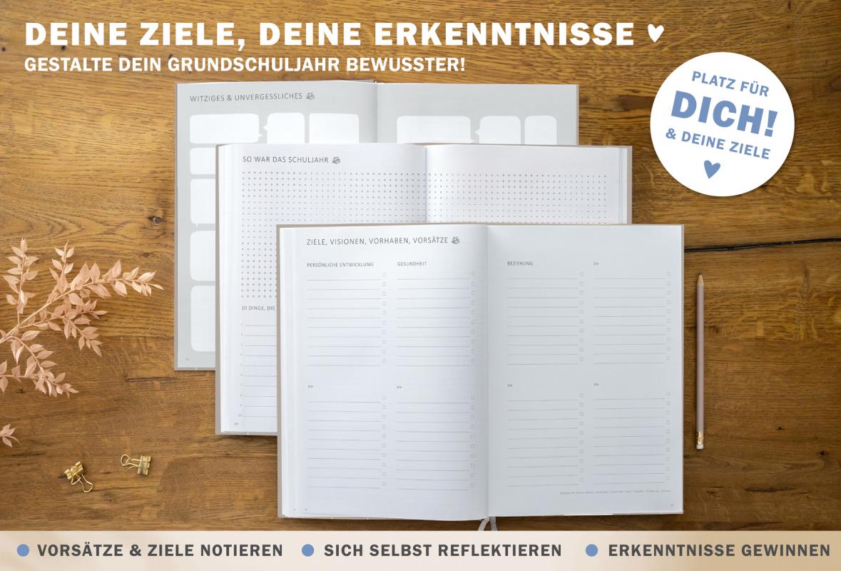 Jahresübersicht Lehrerplaner für Schuhljahr 2025 2026, Terminkalender, eine Woche zwei Seiten, grau beige