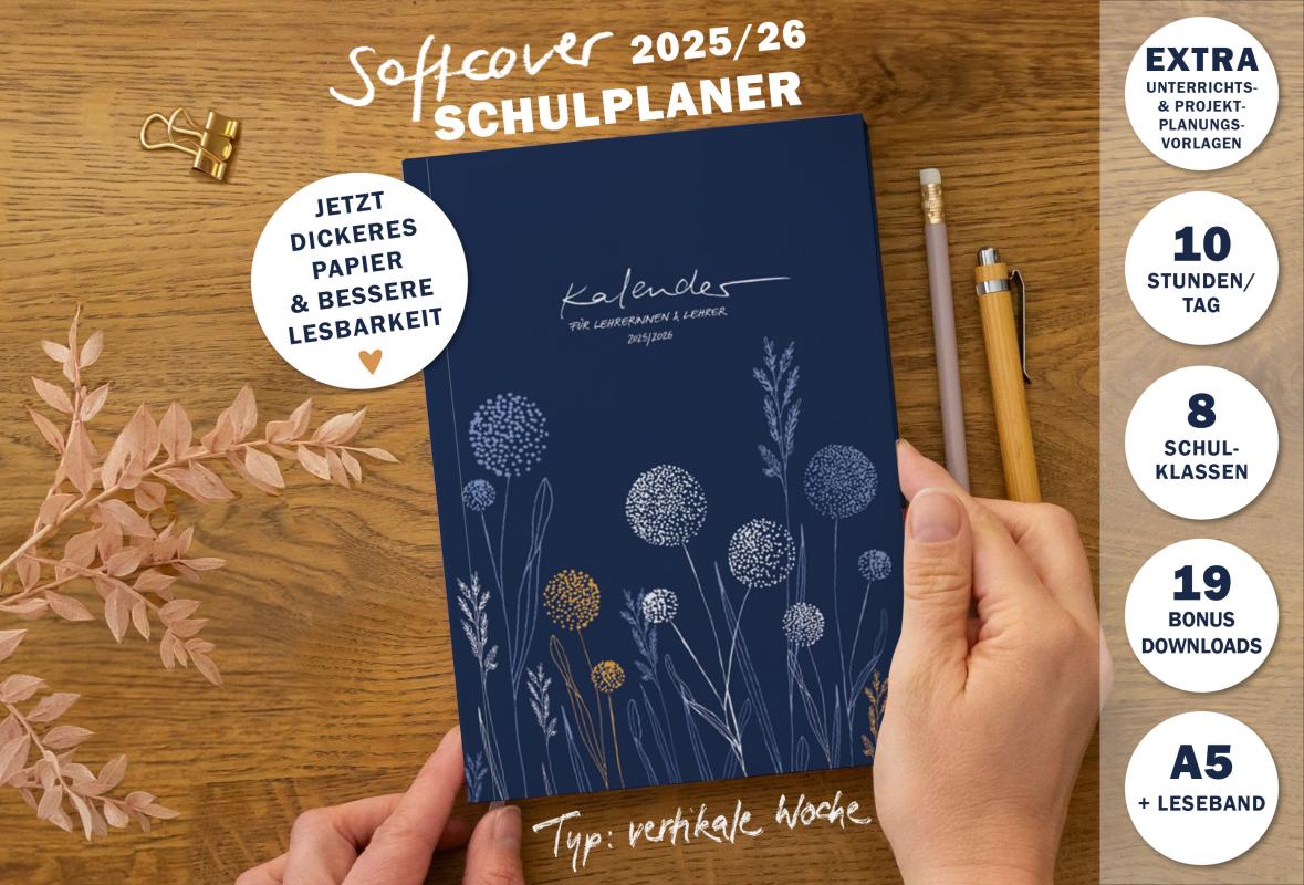Terminkalender 2025 2026 für Lehrerinnen & Lehrer für die Unterrichtsplanung