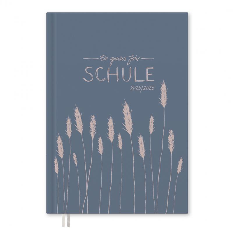 Lehrerkalender 2025 2026 blau rosa mit Planungshelfer für Unterrichtsvorbereitung und Schuljahr Planung
