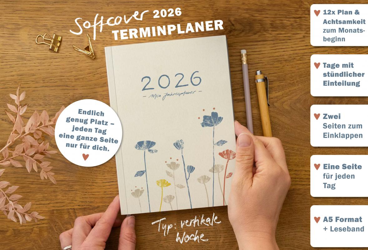 Terminkalender 2026 als Hausaufgabenheft oder Schülerkalender Mädchen verwendbar
