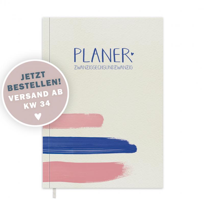 Kalender 2026 Creme mit Hilfestellungen für mehr Achtsamkeit
