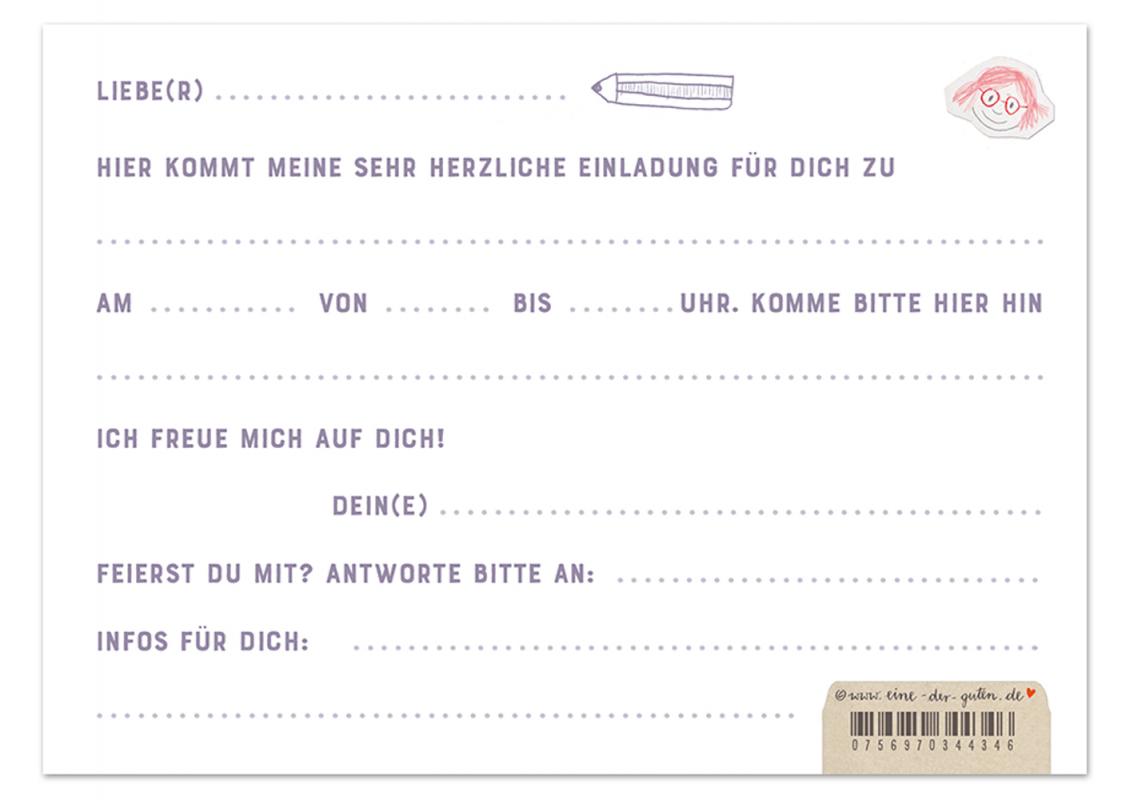 Einladung Kindergeburtstag Wunderschon