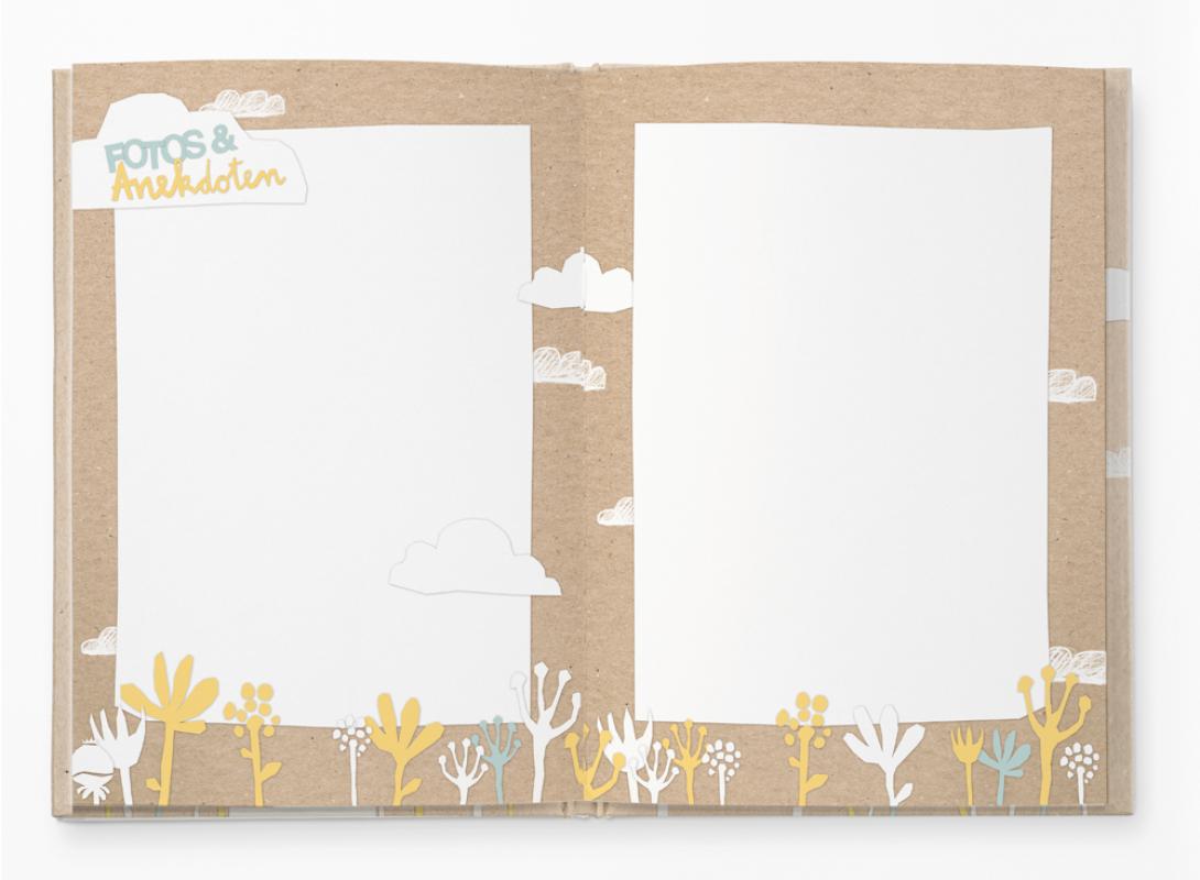 Baby Diary für Mädchen und Jungen im Vintage Design