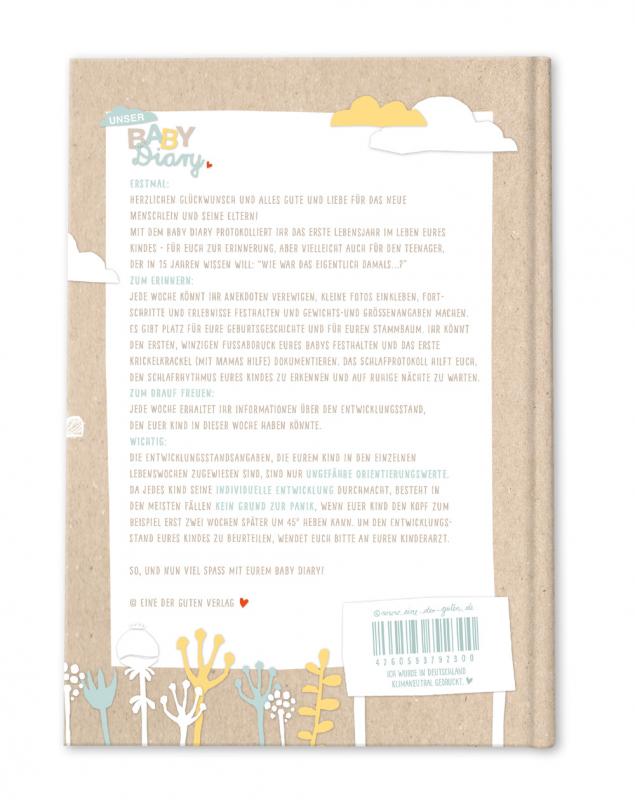 Babytagebuch als Geburtsgeschenk für Mädchen & Jungen