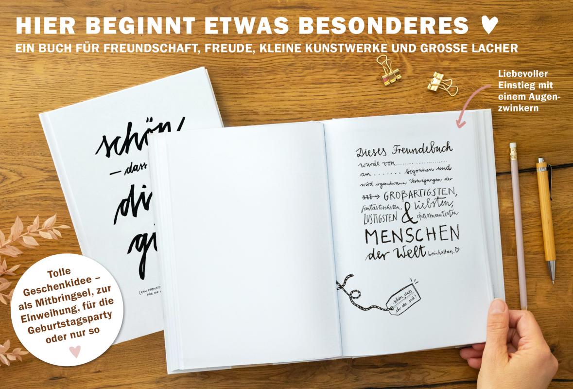 Gästebuch Freundebuch weiß Erwachsene Party