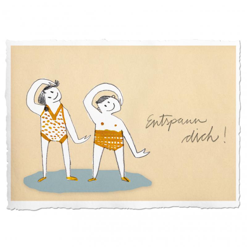 entspannung strand wanddeko druck bild yoga relax sommer