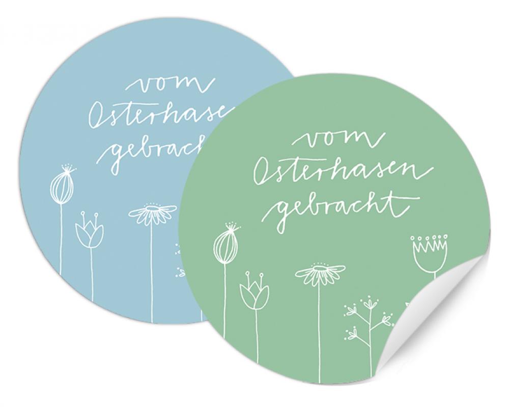 DIY Ostereier Sticker lustige Gesichter