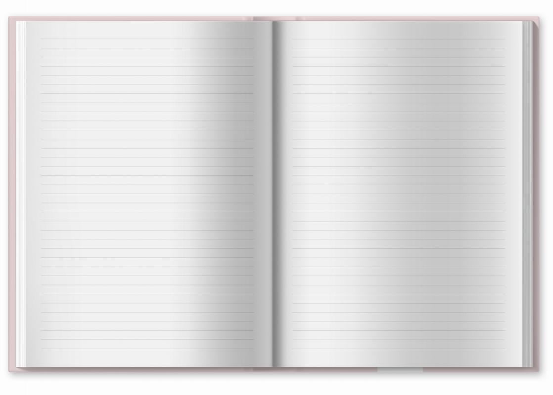 Blanko Tagebuch mit Linien
