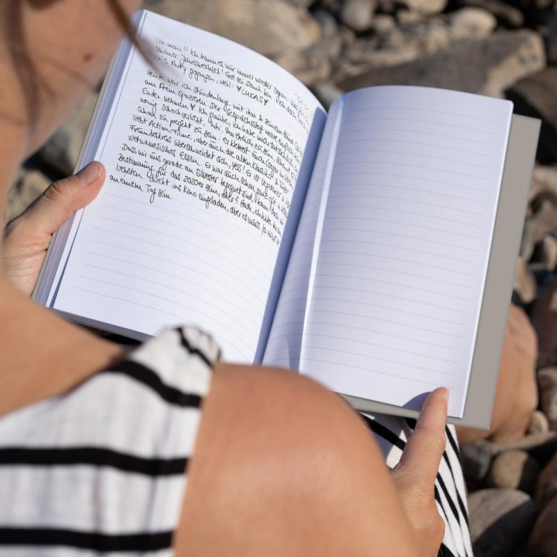Klassisches Tagebuch liniert für Mädchen, Teenager und Erwachsene im modernen Blumen Design