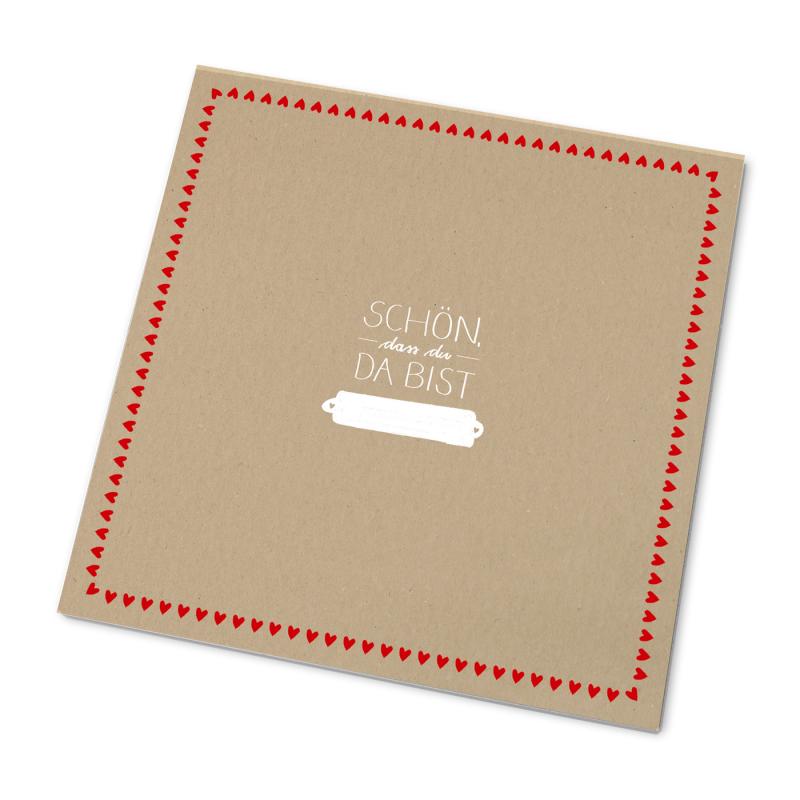 Marmeladendeckchen für Dankeschön Gastgeschenke im Schultafel Design, Beige Weiß Rot