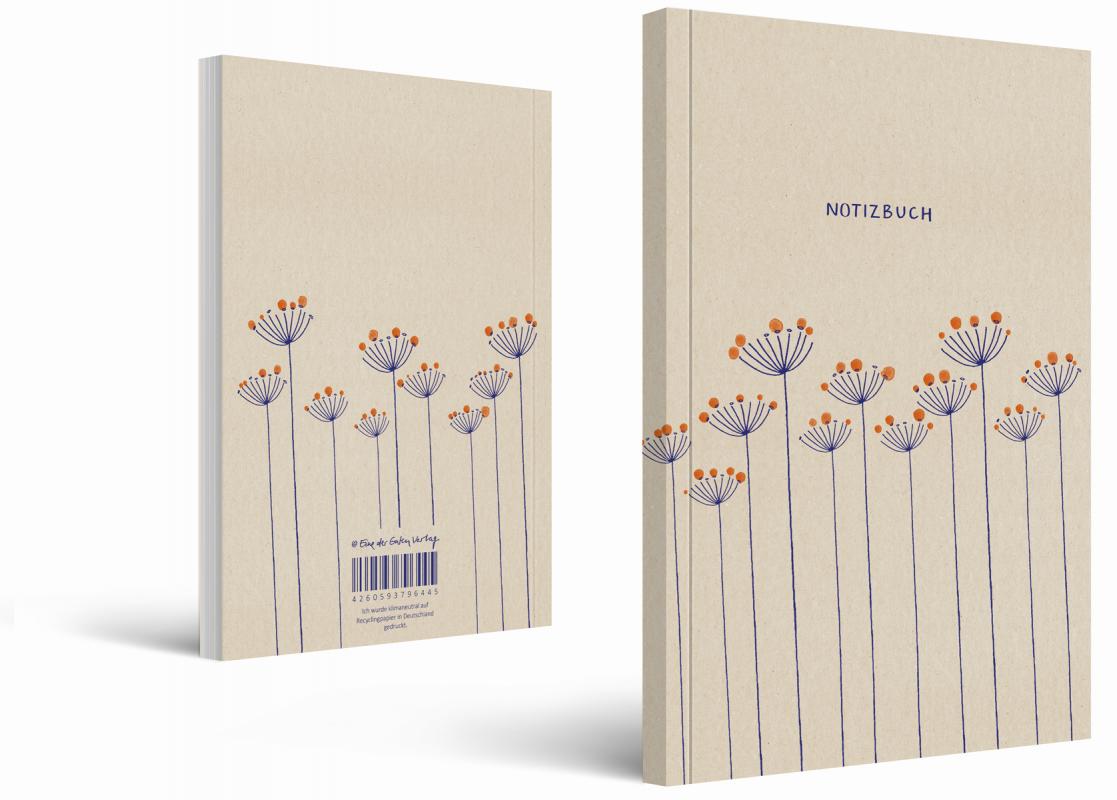 Notizbuch hübsches Blumen Design