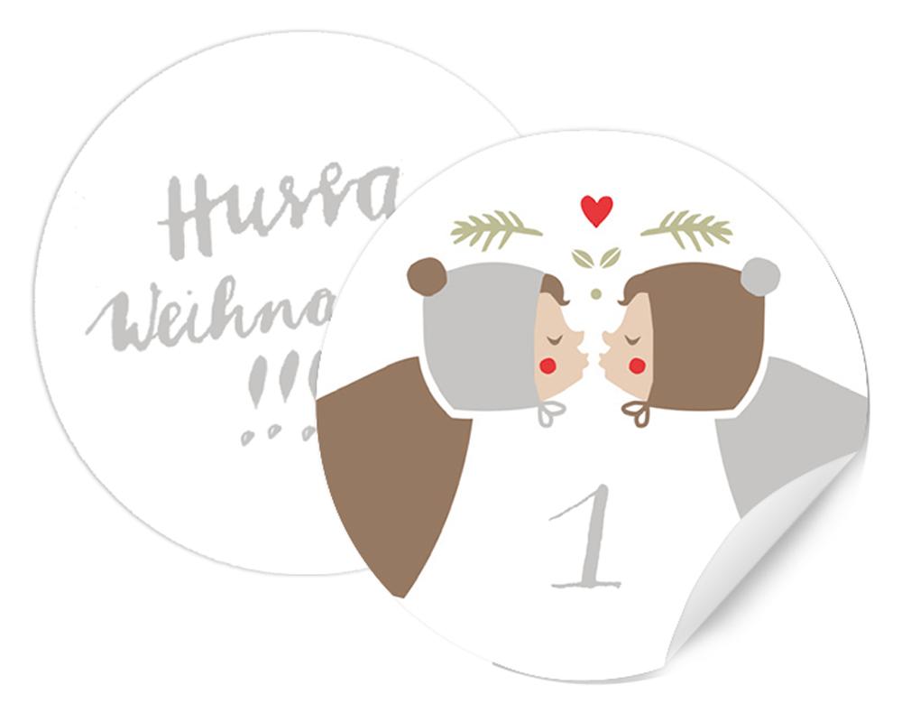 Adventskalenderzahlen zum Adventskalender Basteln für Kinder & Erwachsene
